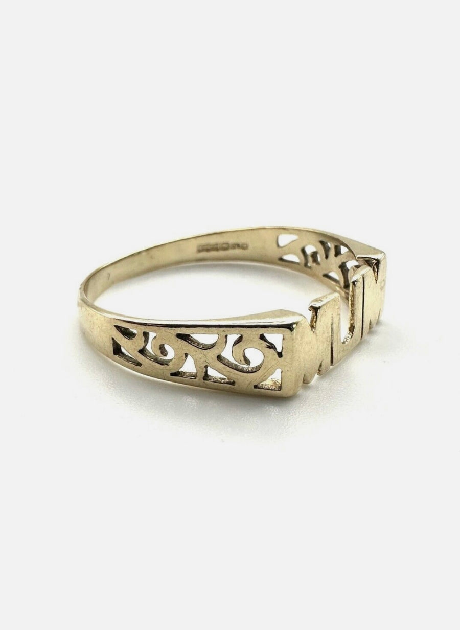 9ct Gold Mum Ring