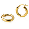 real gold chunky hoop earrings