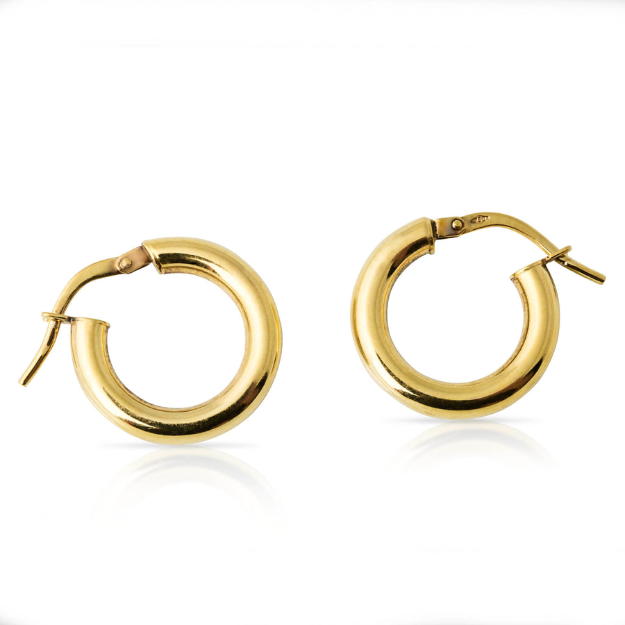 chunky gold hoops