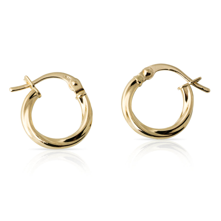 Twisted Mini Gold Hoops